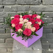 Цветочная композиция из Розы в коробке в Пучежи