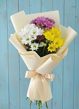 Букет цветов из:  Хризантемы #REPLACE_PRED# Пучежи