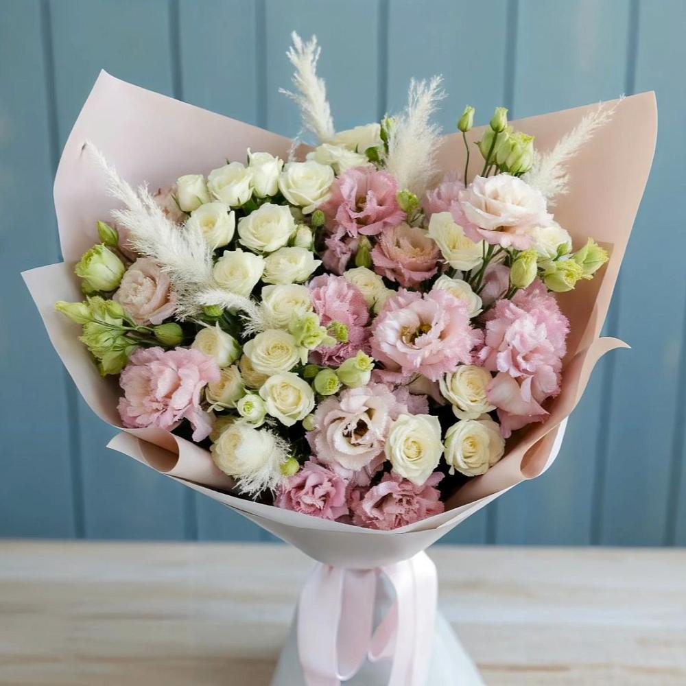 Букет цветов из: Альстромерии и Розы в Пучежи