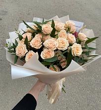 Букет Кремовые розы Латте в Пучежи