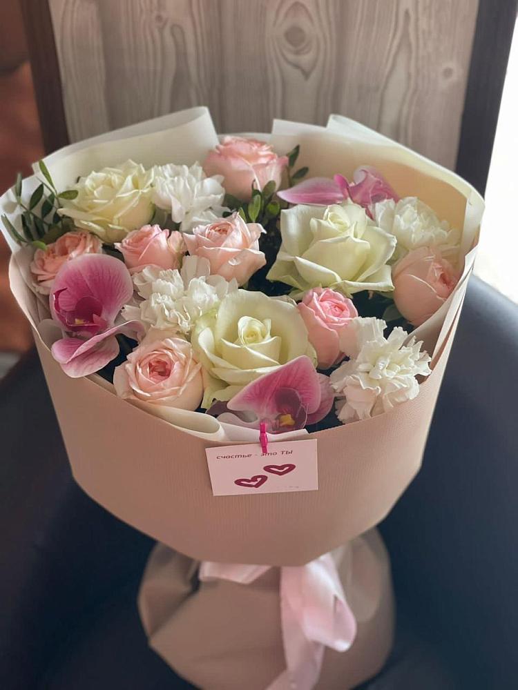 Букет цветов из: Орхидеи, Розы и Гвоздики в Пучежи