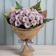 Букет цветов из:  Хризантемы #REPLACE_PRED# Пучежи