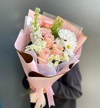 Букет цветов из:  Хризантемы и Розы в Пучежи