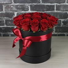 Цветочная композиция из Розы в шляпной коробке в Пучежи