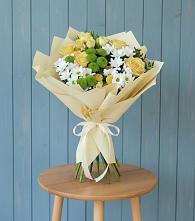 Букет цветов из:  Хризантемы и Розы в Пучежи