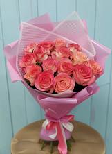 Букет 15 Розовых роз Равель в Пучежи