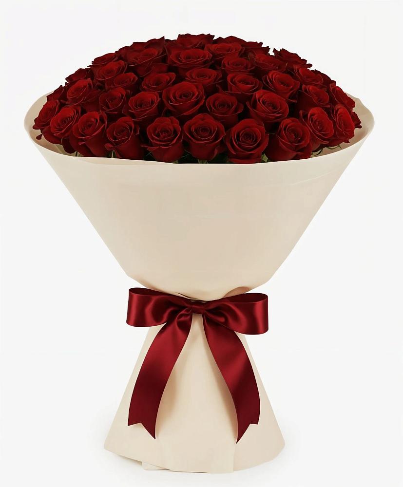 Букет 101 Бордовая роза Блэк Бакарра в Пучежи