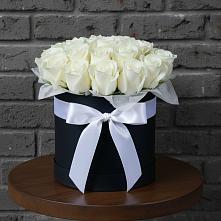 Цветочная композиция из Розы в шляпной коробке в Пучежи